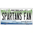 Spartans Fan Novelty Metal License Plate 12" x 6" (LP)