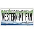 Western Michigan Fan Novelty Metal License Plate 12" x 6" (LP)