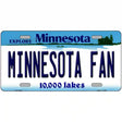 Minnesota Fan Novelty Metal License Plate 12" x 6" (LP)