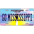 Go Mississippi Novelty Metal License Plate 12" x 6" (LP)