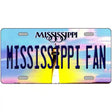 Mississippi Fan Novelty Metal License Plate 12" x 6" (LP)