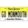 Go Monmouth Novelty Metal License Plate 12" x 6" (LP)