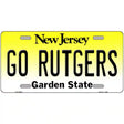 Go Rutgers Novelty Metal License Plate 12" x 6" (LP)