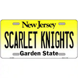 Scarlet Knights Novelty Metal License Plate 12" x 6" (LP)