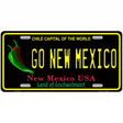 Go New Mexico Novelty Metal License Plate 12" x 6" (LP)