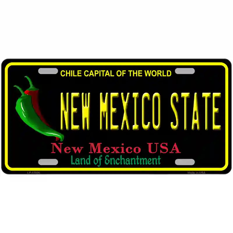 New Mexico State Novelty Metal License Plate Tag LP-12906 12" x 6" (LP)