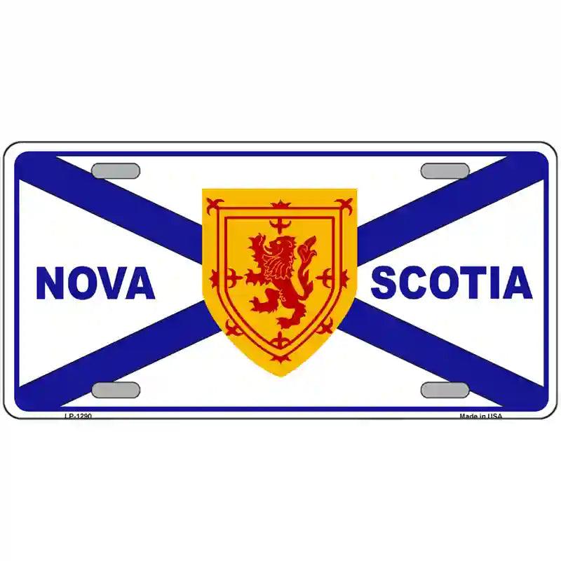 Nova Scotia Flag Novelty Metal License Plate 12" x 6" (LP)
