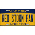 Red Storm Fan Novelty Metal License Plate 12" x 6" (LP)