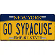 Go Syracuse Novelty Metal License Plate 12" x 6" (LP)