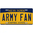 Army Fan Novelty Metal License Plate 12" x 6" (LP)