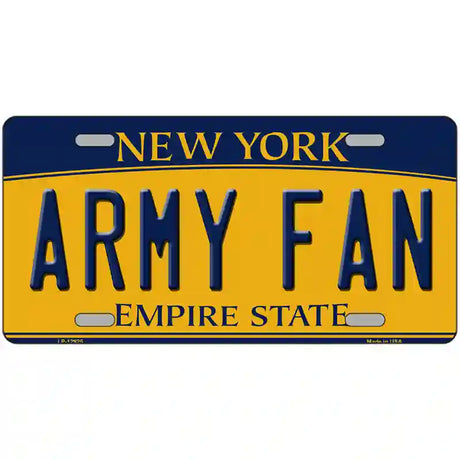 Army Fan Novelty Metal License Plate 12" x 6" (LP)