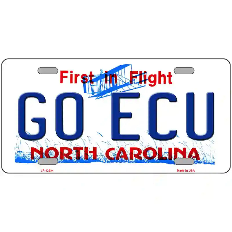 Go East Carolina Univ Novelty Metal License Plate 12" x 6" (LP)