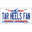 Tar Heels Fan Novelty Metal License Plate 12" x 6" (LP)