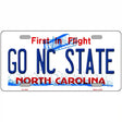 Go North Carolina State Novelty Metal License Plate 12" x 6" (LP)