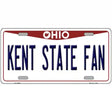 Kent State Fan Novelty Metal License Plate 12" x 6" (LP)