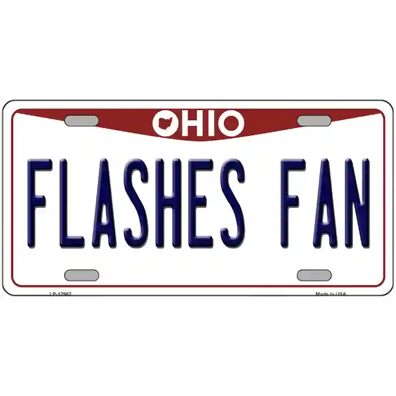 Flashes Fan Novelty Metal License Plate 12" x 6" (LP)