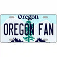 Oregon Fan Novelty Metal License Plate 12" x 6" (LP)