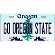 Go Oregon State Novelty Metal License Plate 12" x 6" (LP)