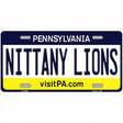 Nittany Lions Novelty Metal License Plate 12" x 6" (LP)