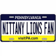 Nittany Lions Fan Novelty Metal License Plate 12" x 6" (LP)