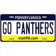 Go Panthers Novelty Metal License Plate 12" x 6" (LP)