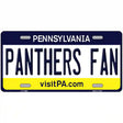 Panthers Fan Novelty Metal License Plate 12" x 6" (LP)