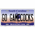 Go Gamecocks Novelty Metal License Plate 12" x 6" (LP)