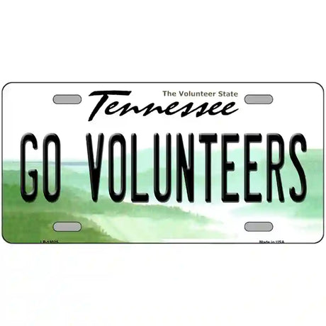 Go Volunteers Novelty Metal License Plate 12" x 6" (LP)