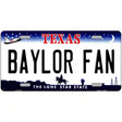 Baylor Fan Novelty Metal License Plate 12" x 6" (LP)