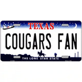 Cougars Fan Novelty Metal License Plate 12" x 6" (LP)