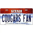 Cougars Fan BYU Novelty Metal License Plate 12" x 6" (LP)