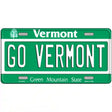 Go Vermont Novelty Metal License Plate 12" x 6" (LP)