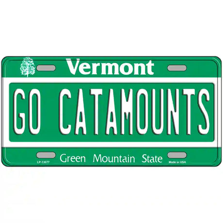 Go Catamounts Novelty Metal License Plate 12" x 6" (LP)