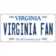 Virginia Fan Novelty Metal License Plate 12" x 6" (LP)