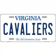 Cavaliers Novelty Metal License Plate 12" x 6" (LP)