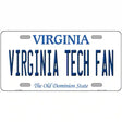 Virginia Tech Fan Novelty Metal License Plate 12" x 6" (LP)