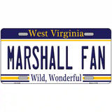 Marshall Fan Novelty Metal License Plate 12" x 6" (LP)