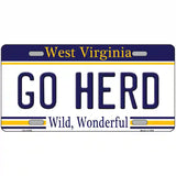 Go Herd Novelty Metal License Plate 12" x 6" (LP)