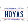 Hoyas Novelty Metal License Plate 12" x 6" (LP)