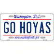 Go Hoyas Novelty Metal License Plate 12" x 6" (LP)