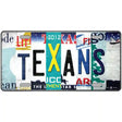 Texans Strip Art Novelty Metal License Plate Tag 12" x 6" (LP)