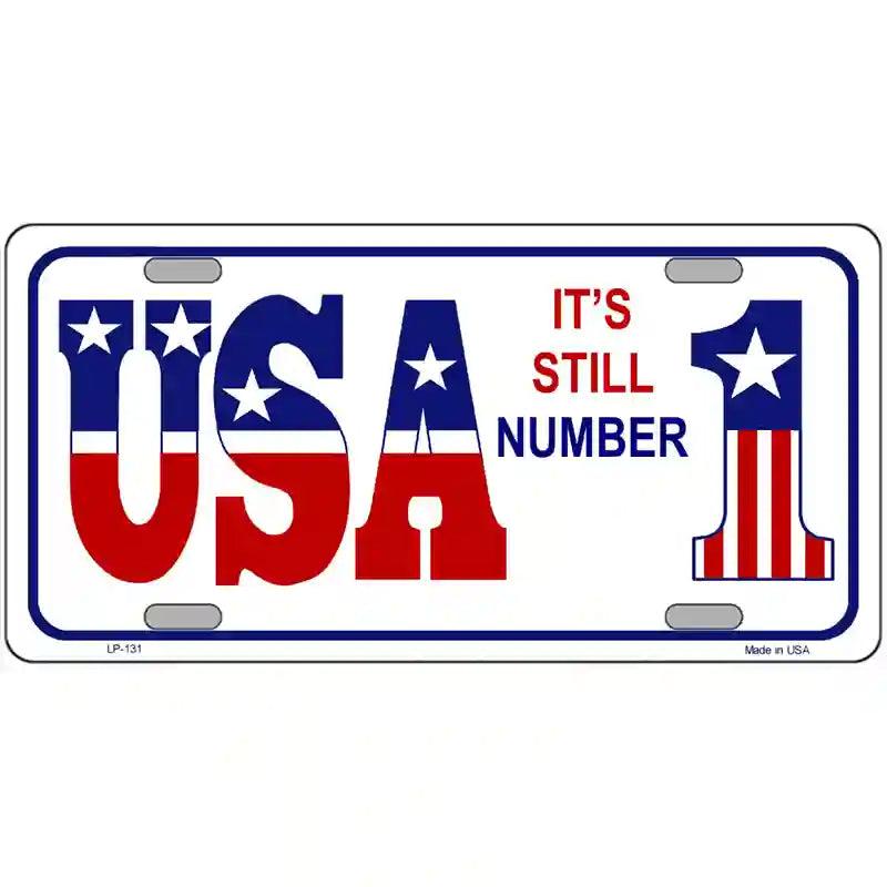 USA Still 1 Novelty Metal License Plate 12" x 6" (LP)