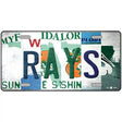 Rays Strip Art Novelty Metal License Plate Tag 12" x 6" (LP)