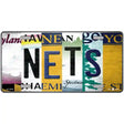 Nets Strip Art Novelty Metal License Plate Tag 12" x 6" (LP)