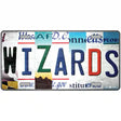 Wizards Strip Art Novelty Metal License Plate Tag 12" x 6" (LP)