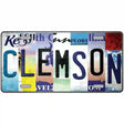 Clemson Strip Art Novelty Metal License Plate Tag 12" x 6" (LP)