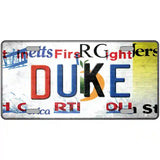 Duke Strip Art Novelty Metal License Plate Tag 12" x 6" (LP)