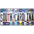 South Carolina Strip Art Novelty Metal License Plate Tag 12" x 6" (LP)