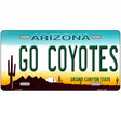 Go Coyotes Novelty Metal License Plate Tag 12" x 6" (LP)