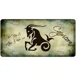 Capricorn Zodiac Novelty Metal License Plate 12" x 6" (LP)